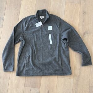 Croft & Barrow Charcoal Fleece Pullover